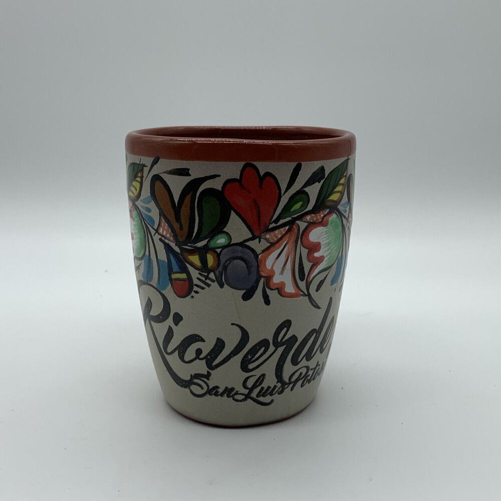 Tonala Mexican Pottery Red ware Coffee Mug San Luis Potosi Riaverde 16 Oz